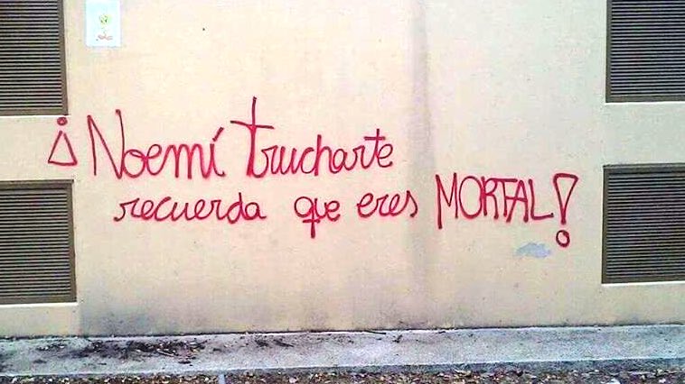 ⛔️ Per si alguns mitjans ho obliden, t'ho expliquem nosaltres. L'alcaldessa de Vilanova del Camí <a href="/noemitrucharte/">Noemi Trucharte</a> rep aquest pacífic missatge