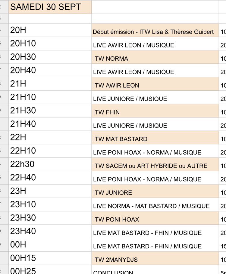 TransatFM's tweet image. Envie d'un petit selfie avec l'un des artistes de ce soir ? On vous dévoile le planning des interviews du @Poulpaphone ! Rendez vous à 20H 🐙
