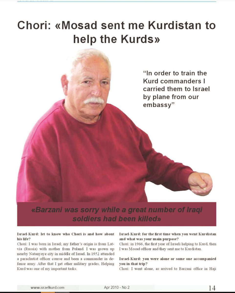 nedimsener2010's tweet photo. İsrailli General Sagi Chori(solda) 2010’da, Kürt devletinin kendi projeleri olduğunu söylemiş   https://t.co/zj9IYmxvYy https://t.co/2TLR0pA1ab