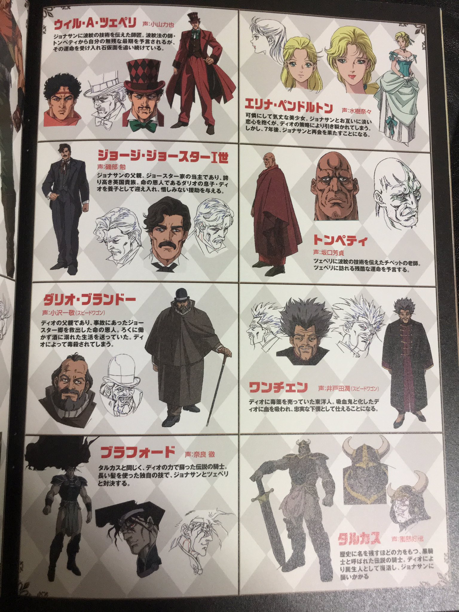 ジョジョ展 スピードワゴン タルカス ブラフォード ウィル A ツェペリ もうやだ on X: 