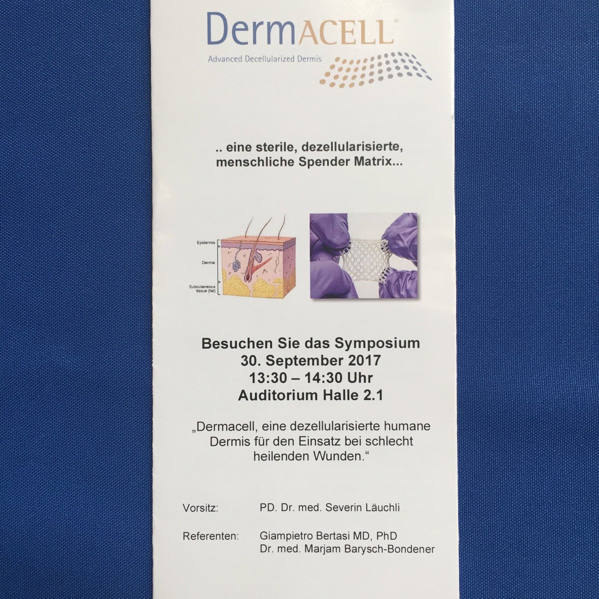 BornMedical's tweet photo. HEUTE:
Grosses DermACELL Symposium #Wundkongress St. Gallen #WundD.A.CH 2017 #USZ #lifenethealth https://t.co/wWpDV3a2j2
