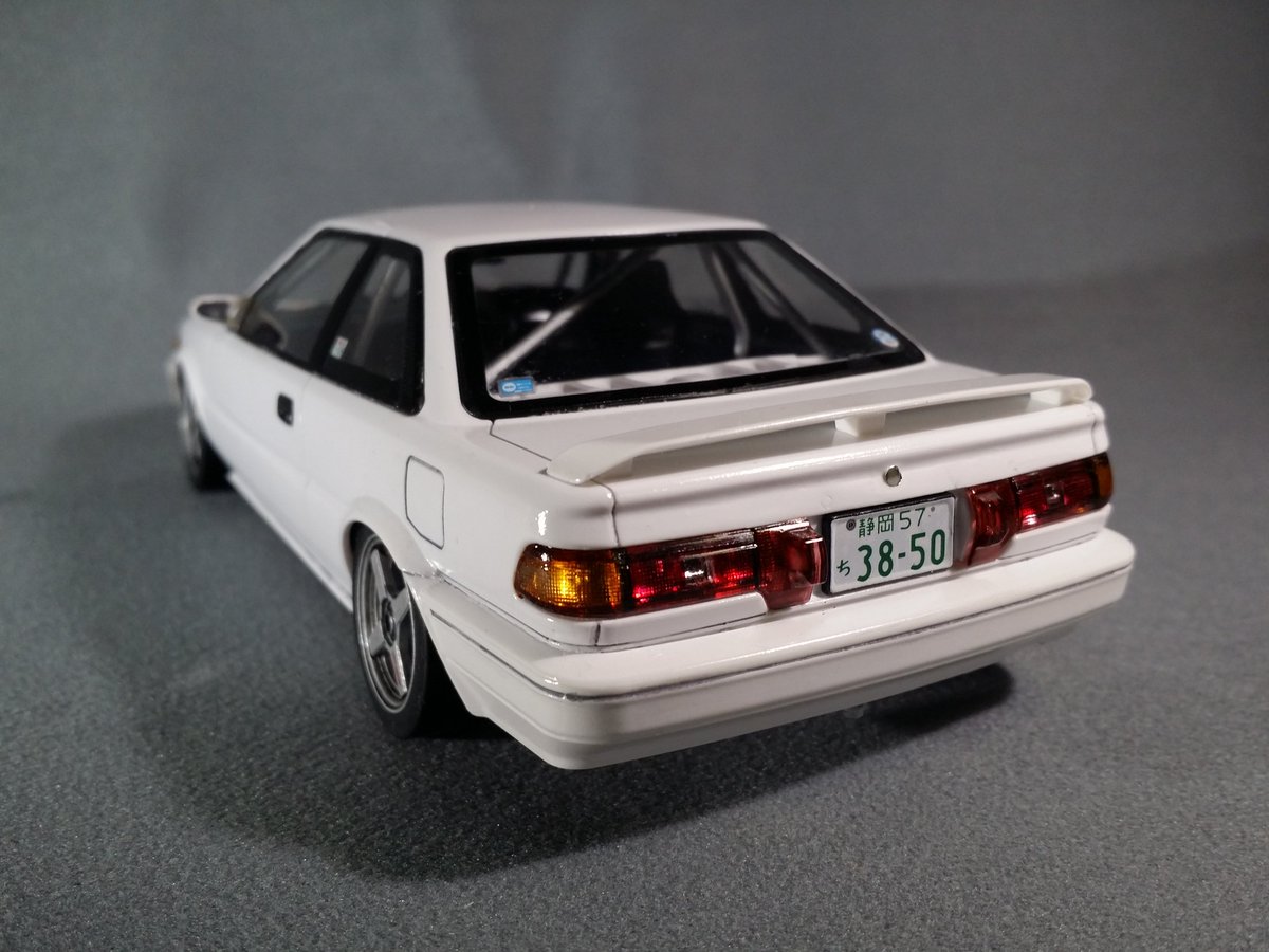 くりモ アオシマ カローラレビンae92 年gr A仕様 僕が免許を取って初めて乗った車です キットはグループa仕様しか見つけられなかったので デカールを貼らず ナンバーを付けて なんちゃって市販車仕様にしました カローラレビン アオシマ Beemax