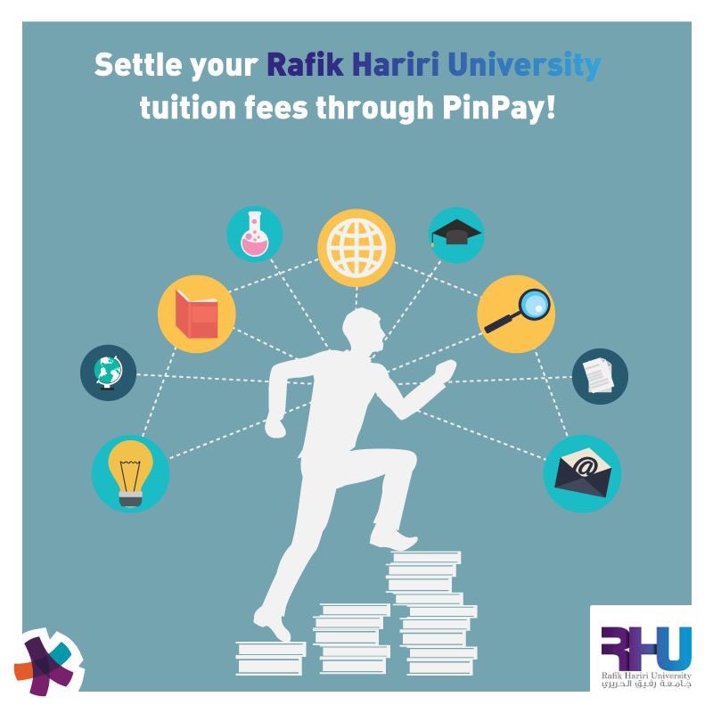 RHU_Lebanon's tweet photo. #RHU students can settle their tuition & fees through @pinpay. Get the app & benefit from its services. #RHUCaresMore #pinpaid #GoingToRHU https://t.co/SQcRp4JzfZ