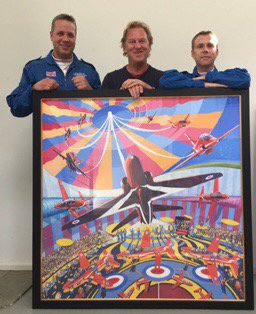 Thanks to <a href="/davidbentstudio/">davidbentstudio</a> for a fabulous afternoon looking at your work and for my <a href="/rafredarrows/">Red Arrows</a> "the circus" print