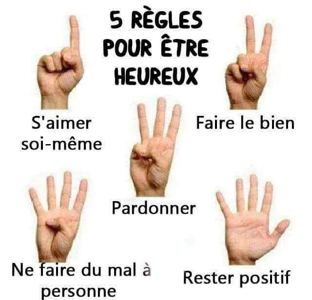 5 Règles pour être heureux ! DKA2HM1UMAEEhQT