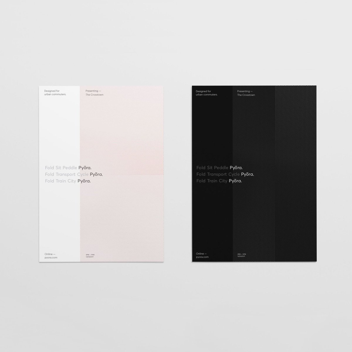 Check out these posters we created for Pyrõra. Fold. Sit. Peddle. #poster #design #pyora #graphicdesign