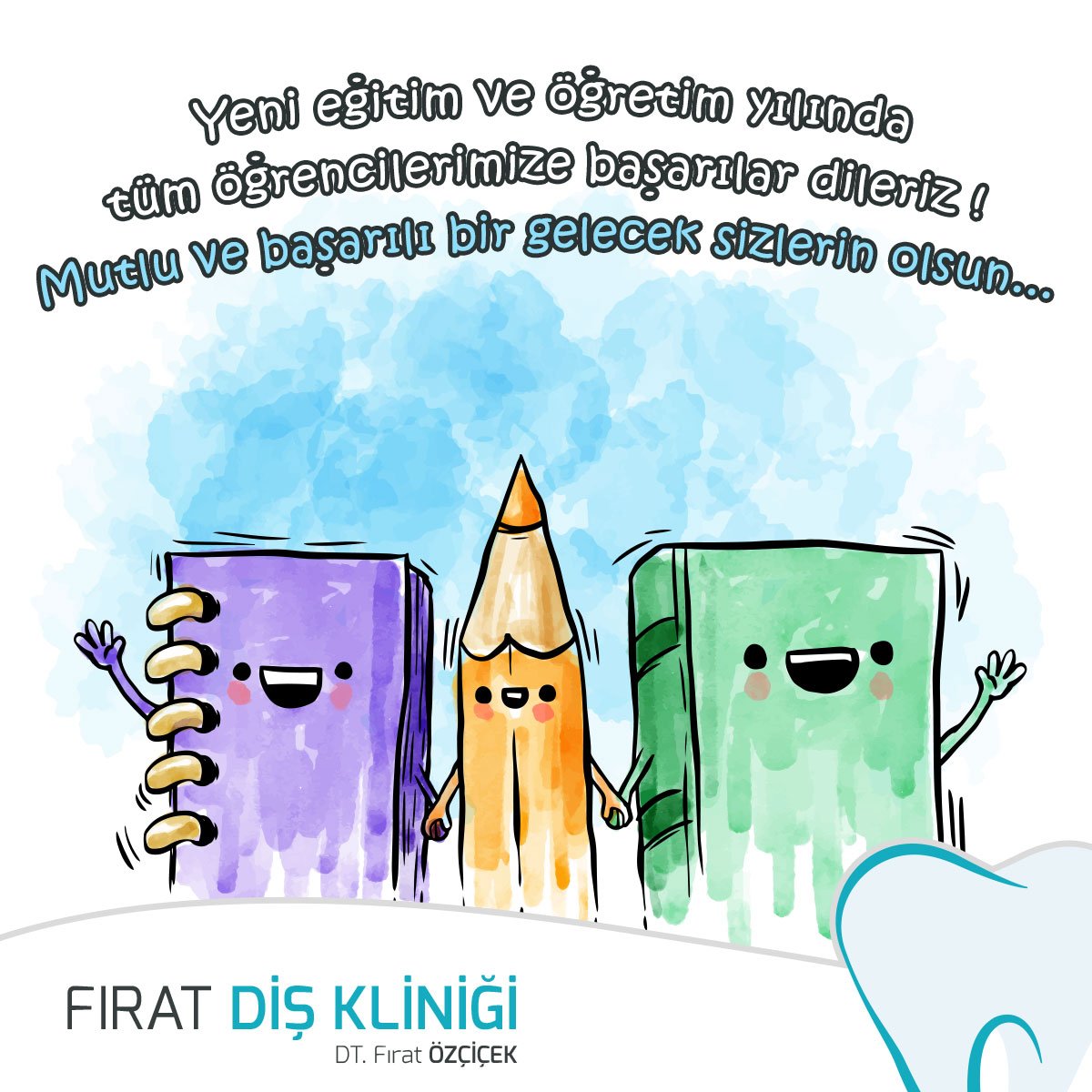 Yeni eğitim ve öğretim yılında tüm öğrencilerimize başarılar dileriz! Mutlu ve başarılı bir gelecek sizlerin olsun...