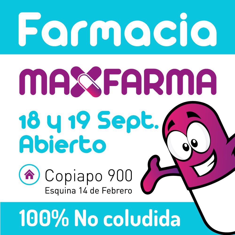 MaxFarma_'s tweet photo. #Antofagasta ya estamos atendiendo!!! Farmacia de apoyo https://t.co/5DBONWorvl