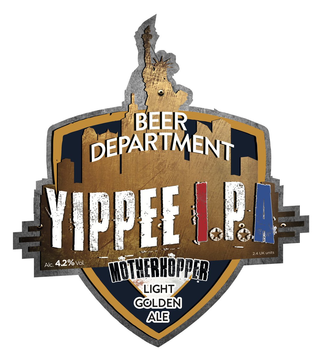 EmmaWeinbren's tweet photo. I'm finding it hard not to get behind a beer called Yippee IPA Motherhopper by Robinsons Brewery #diehard #kickassbeer https://t.co/WkYrh0RR4U