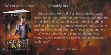 EJ_Russell's tweet photo. It’s release day for Bad Boy’s Bard, #faeoutofwater book 3! #mmromance #urbanfantasy
https://t.co/SnIFCln4uX https://t.co/jBiiKuB6cJ