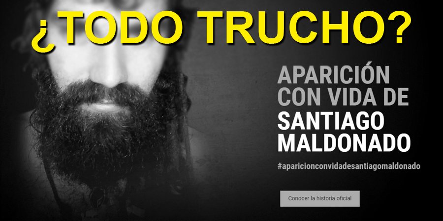 #URGENTE: ¿TODO TRUCHO? | El sitio de Santiago Maldonado fue creado antes de su desaparición
Nota👉  goo.gl/pufX7U