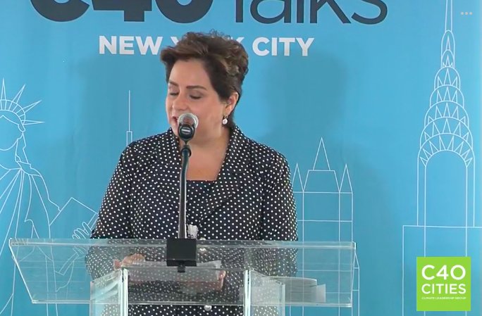 We cannot address climate change in any real and meaningful way unless cities are a part of the process.  <a href="/PEspinosaC/">Patricia Espinosa C.</a> #C40Talks