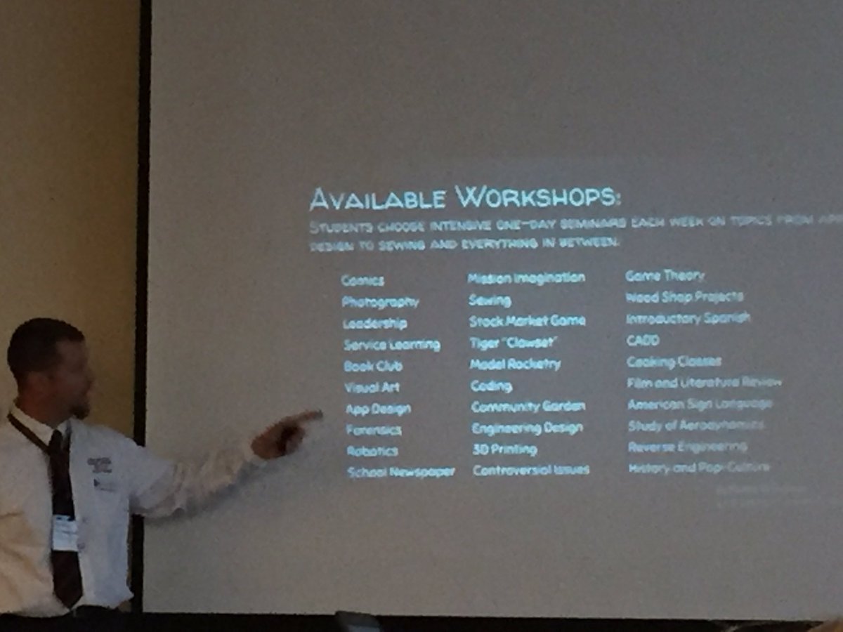 SmithTravisK12's tweet photo. Principal Bobby Thompson sharing @TCMSTigers #STEAMWednesday workshops offered to students.
@IMLEAorg @MGForumSTW #IndianaSTW https://t.co/U0TngoL89v