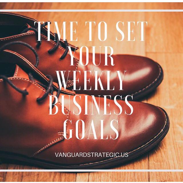 VanguardStrat's tweet photo. It's Monday! Have you taken a few minutes to write down your business goals this week? #strategicintelligence #Mondaymotivation #goals https://t.co/EpaEoifXIE