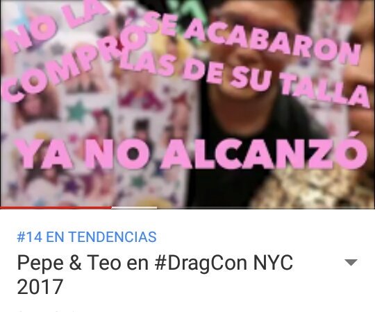 SoySolaArmy's tweet photo. Ya fueron a ver el nuevo video de @PepeYTeo CONQUISTANDO #NY #DragCon2017 ๐
https://t.co/UgLB1DMrMR https://t.co/C1bXx4tGD3