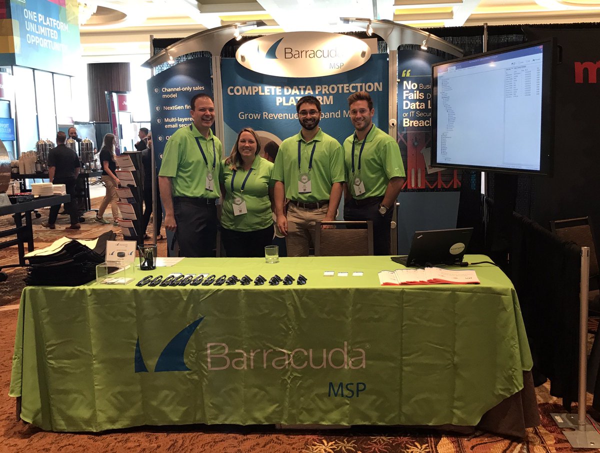 Neal Bradbury (@nealbradbury) on Twitter photo Looking spiffy in our new Green shirts! Stop by booth 14 to chat with <a href="/barracudamsp/">Barracuda Partner</a> #commlive Looking spiffy in our new Green shirts! Stop by booth 14 to chat with <a href="/barracudamsp/">Barracuda Partner</a> #commlive