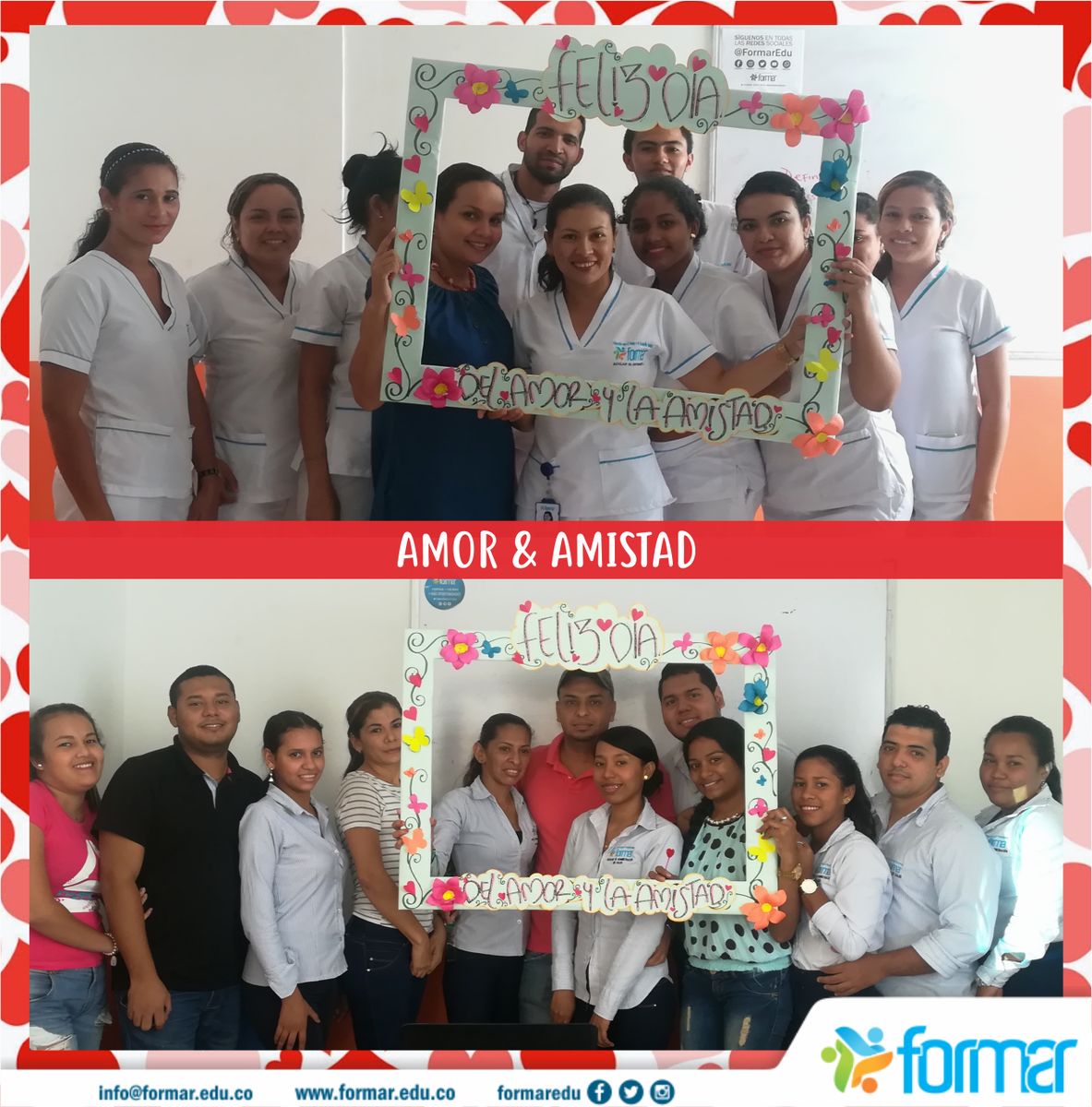 FORMAREDU's tweet photo. ¡Así disfrutamos el día del AMOR Y LA AMISTAD en nuestra institución!
#familiaformar #felizdia #love #amor https://t.co/4OQnIeHoPz