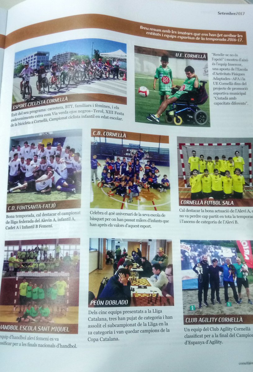 BasquetCornella's tweet photo. Avui som notícia...
a la revista Cornellà Informa, que es fa ressò del 40è aniversari de la nostra Escola. #EBCB #somblaus #somfamiliablava https://t.co/vSvB6068Fv