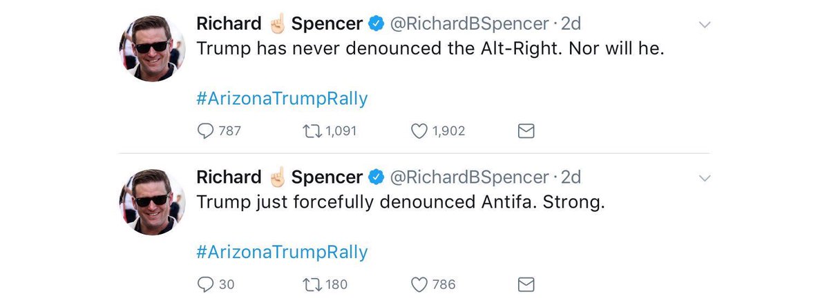 tariqnasheed's tweet photo. White supremacist groups even acknowledge that Trump is one of them #TrumpsAWhiteSupremacist https://t.co/pQLAsPSIFu