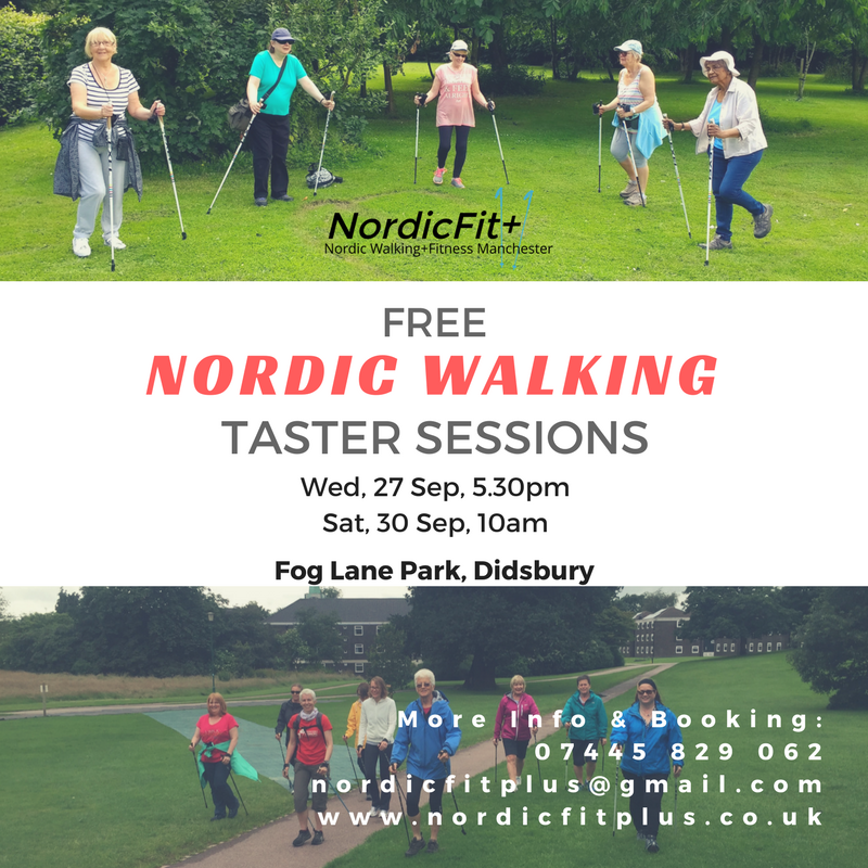 nordicfitplus's tweet photo. FREE #NordicWalking Taster Sessions, Fog Lane Park #Didsbury #Manchester @buzzmanc @CMFTNHS @ManchesterHCC @healthywalks @Walk4LifeInfo https://t.co/cACeFE1ity