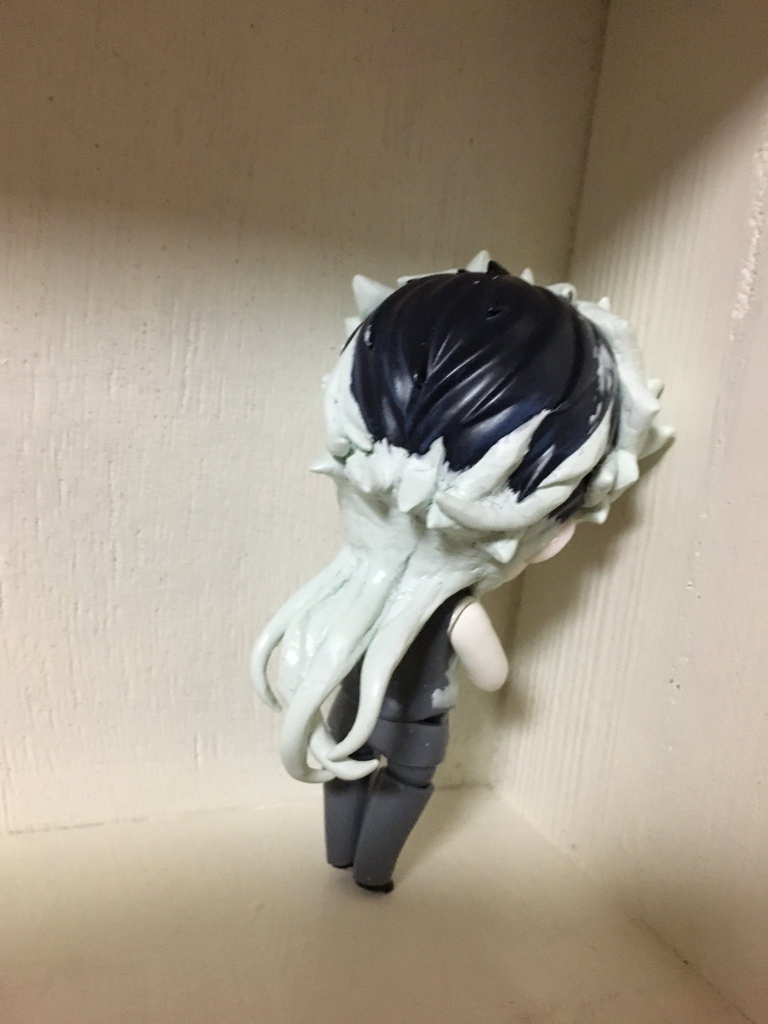 つちのこ ねんどろいどでキャスニキを作ろう その3 髪パーツも大体完成 細かい修正は一旦サフ吹いてからかなぁ 支柱の補助 パーツがあるって知ったので 後ろ髪を作り直しました ねんどろいど改造 Fgo