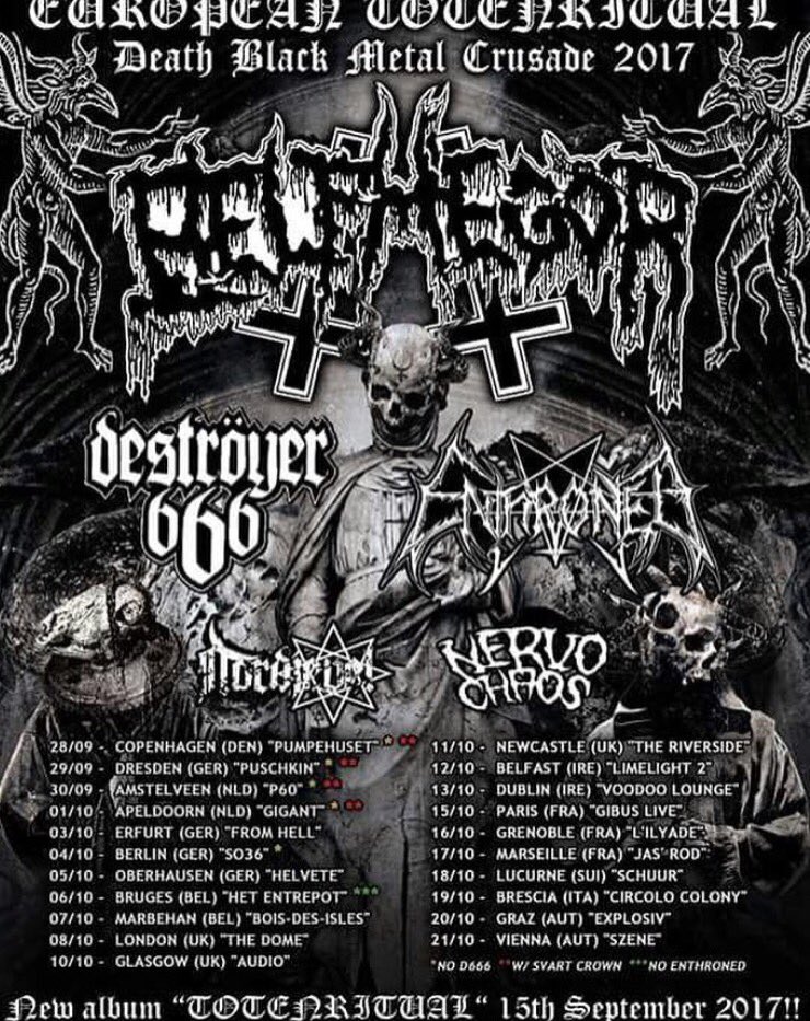 Hellsakura's tweet photo. Nervochaos European tour is coming up ! W/killer bands !#Belphegor #Destroyer666 #Enthroned https://t.co/rzfTfLkYVo