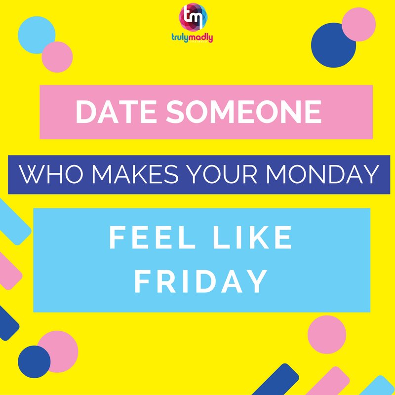 thetrulymadly's tweet photo. Beat the Monday Blues! Join #TrulyMadly and #UnSingle now!
#Dating #DateLife #MondayBlues https://t.co/mG4Sk8Y4JN