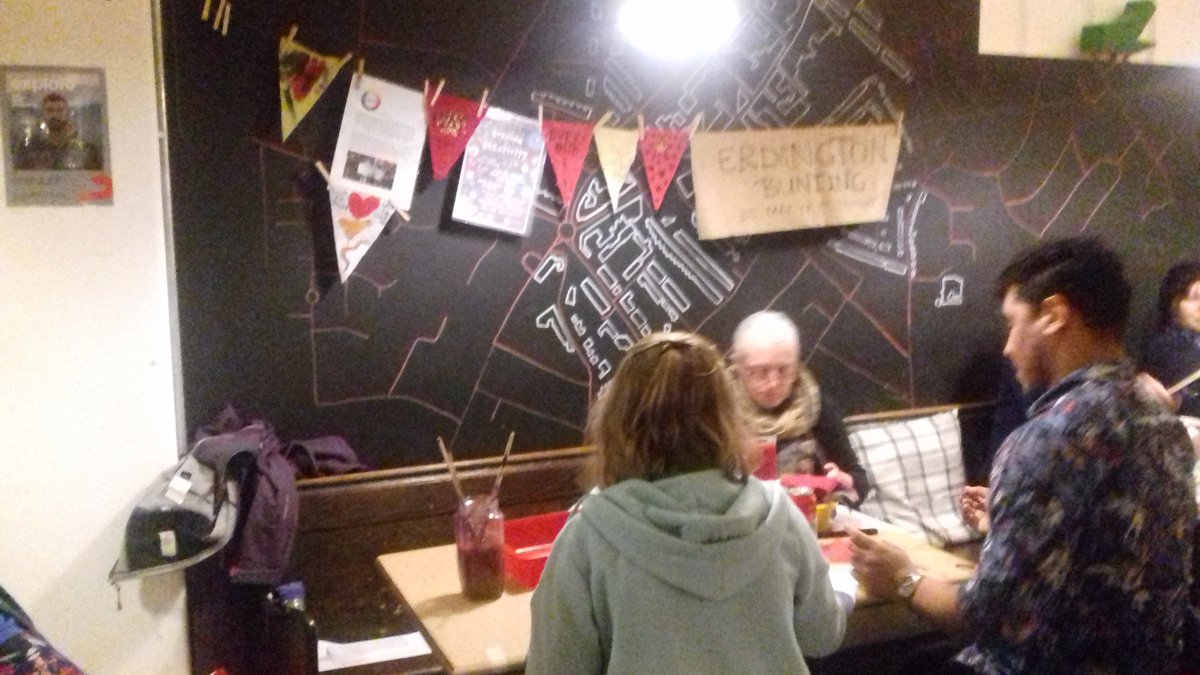 B23Bunting's tweet photo. Thank you @ErdingtonArts for inviting our project to @OIKOScafe #eveningofcreativity last  #Friday Some beautifull #artwork was #created ! https://t.co/BgHUeb5q6m