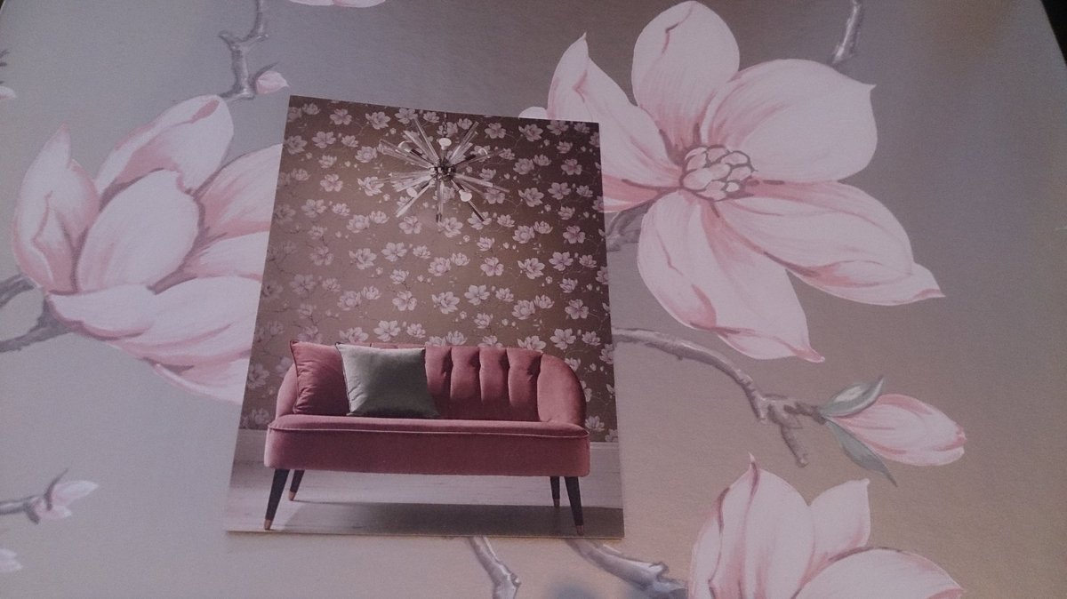 Wallpaper of the year 2018 #grahamandbrown is (drumroll please) Pierre and the colour is Penelope #whitegold #magnolias #thehouseofwallpaper