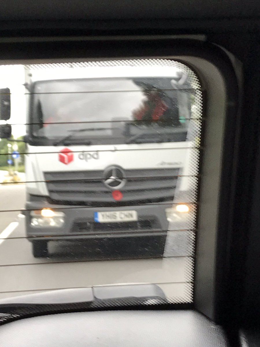 Amyjane7878's tweet photo. @DPD_UK is there any reason your driver drives so close to other cars when going along. He was only a couple of metres away along the a64!! https://t.co/wb7yLniPRC