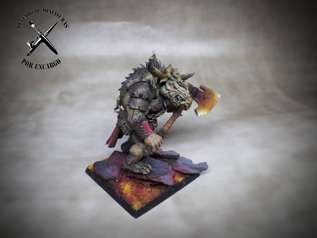pintadodemini's tweet photo. Now on #Ebay! #doombull #minotaur #minotauro #beastmen  #bloodforthebloodgod #Khorne #caos #chaos #warhammer #aos #ageofsigmar #cmon https://t.co/L2o6KM0nXt