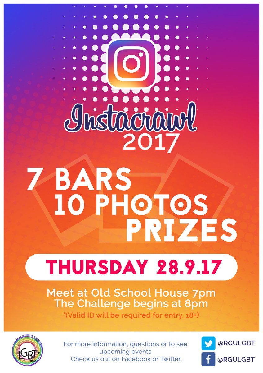 RGULGBT's tweet photo. Our first nightout of the semester! Come along, team up and see if you can take all 10 photos. 📸 🎉(Should have a non 18+ event coming soon) https://t.co/BVe5jKQTTV