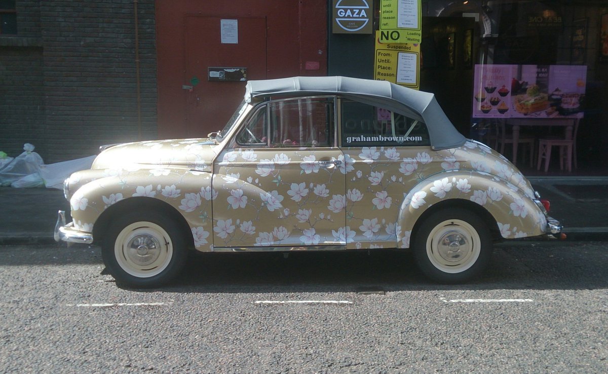 The design is Pierre, the car is Doris #grahamandbrown #wallpaperoftheyear2018