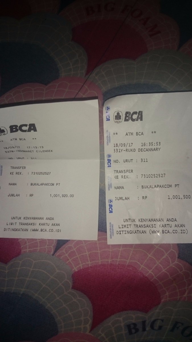 leorenski's tweet photo. @bukalapak Salah 3 DIGIT TERAKHIR 2 KALI
MOHON DI BANTU CS

BL17111CCGJITOP
BL17111CCGM3TOP

No REK 1741311581 https://t.co/08D3xQgn48