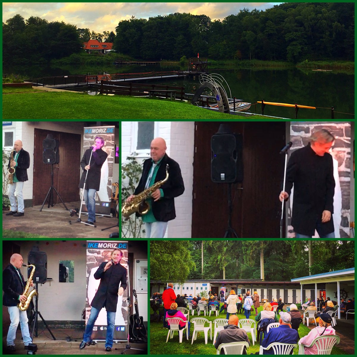 ikemoriz's tweet photo. 12.08.17 #GoldRush open air concert #IkeMorizDuo performs at #Tonteich lake
#IkeMorizOnTour2017 #IkeMoriz #GoldRushTour2017 @BlueTenorTwo https://t.co/GQ4of5cZrG
