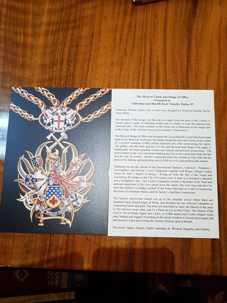 GlassSeller's tweet photo. Delighted to be at the #Shrieval #Chain presentation for #AldermanTimHailes @PewterersHall @lifeskitchenltd https://t.co/ksBwNEUz9l