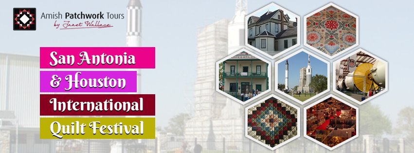 PatchworkTours's tweet image. Treat to a quilting experience in #San #Antonia and #Houston and attend the International #Quilt Show. bit.ly/2yj6RuK