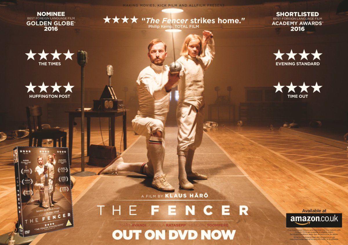The superb Oscar-shortlisted, Golden Globes-nominated <a href="/TheFencerMovie/">The Fencer</a> is OUT NOW ON DVD in UK. Selected HMV + Amazon amazon.co.uk/Fencer-DVD-M%C…