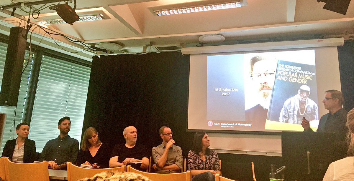 NordicSoundsUiO's tweet photo. Book launch of @stanhawkins @routledge_music handbook of #PopularMusic &amp; Gender w/ no less than 7 authors happening right now!🤘🏼#unioslo_IMV https://t.co/aL07a9eDlr