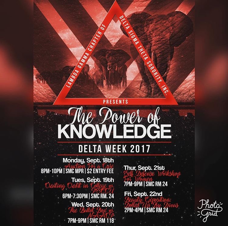 LG_DST's tweet photo. It's Delta Week &amp; class is in session! Come out &amp; understand why knowledge is power.✏📚#DeltaWeek #dst #LongLiveLG #LeGendaryLambdaGamma https://t.co/Q2Q7tAv7NO