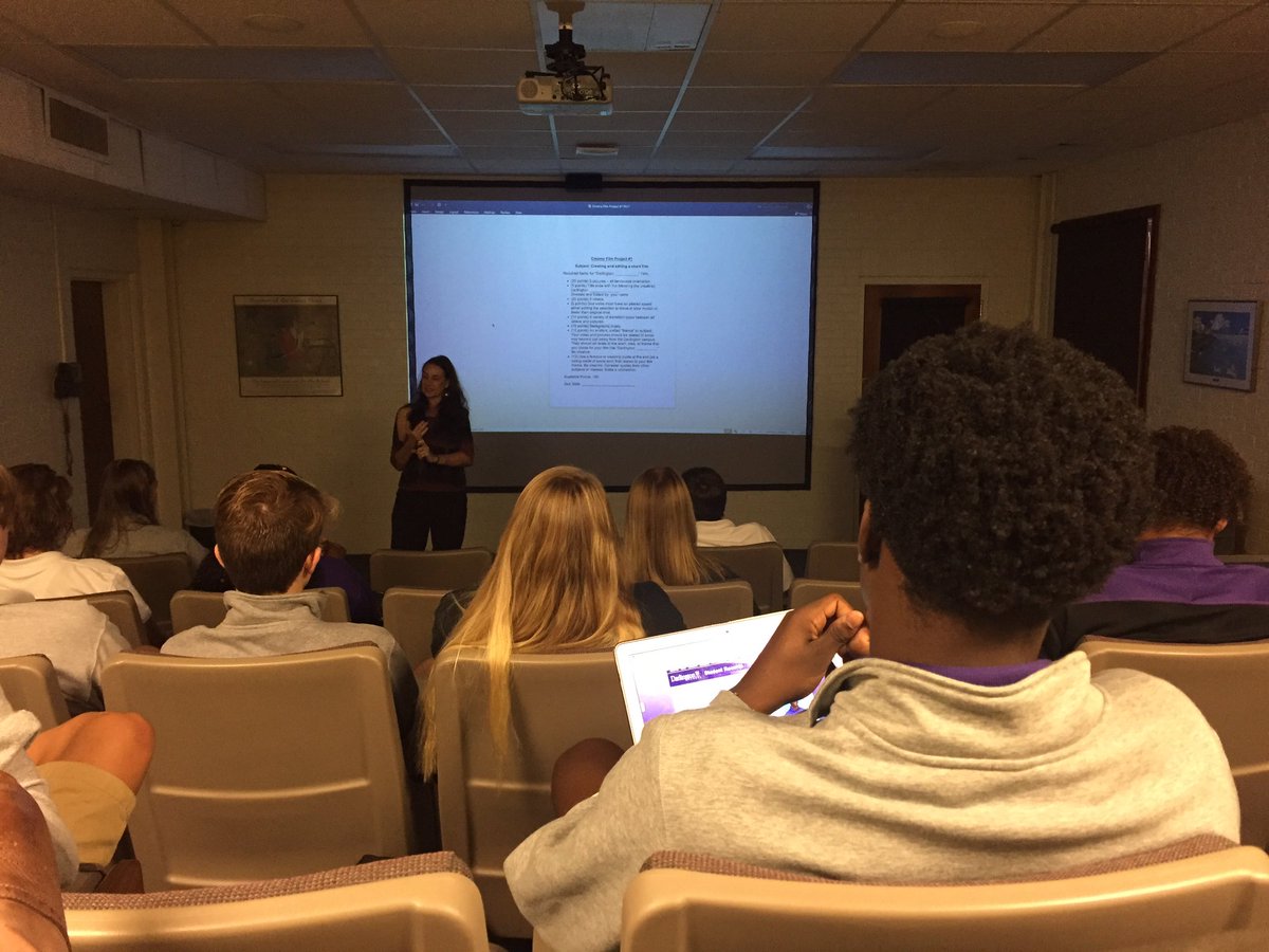 bbell5's tweet photo. Great way to start the week, original movies in Cinema class @DarlingtonTiger #forwardeachday https://t.co/kXLVxthw63