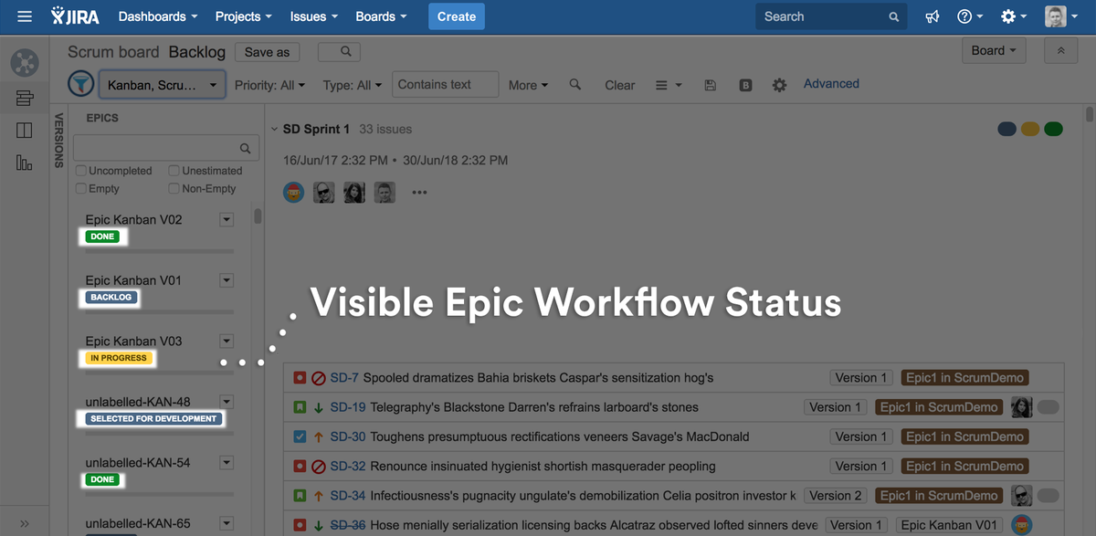 extensi_io's tweet photo. Announcing our new Agile Extensions for @JIRA Software - https://t.co/gT0dXysrmG

Board Scroll, Epic Statuses, Epic\Version panels filtering https://t.co/Y7Hc5qu30W