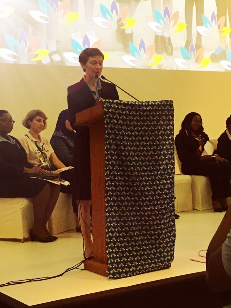 IlmiSalminen's tweet photo. Current World Board member Heidi Jokinen highlighting why she wants to continue working #forherworld #36WoCo #HeidiForWAGGGS https://t.co/ygg7aPYA6W