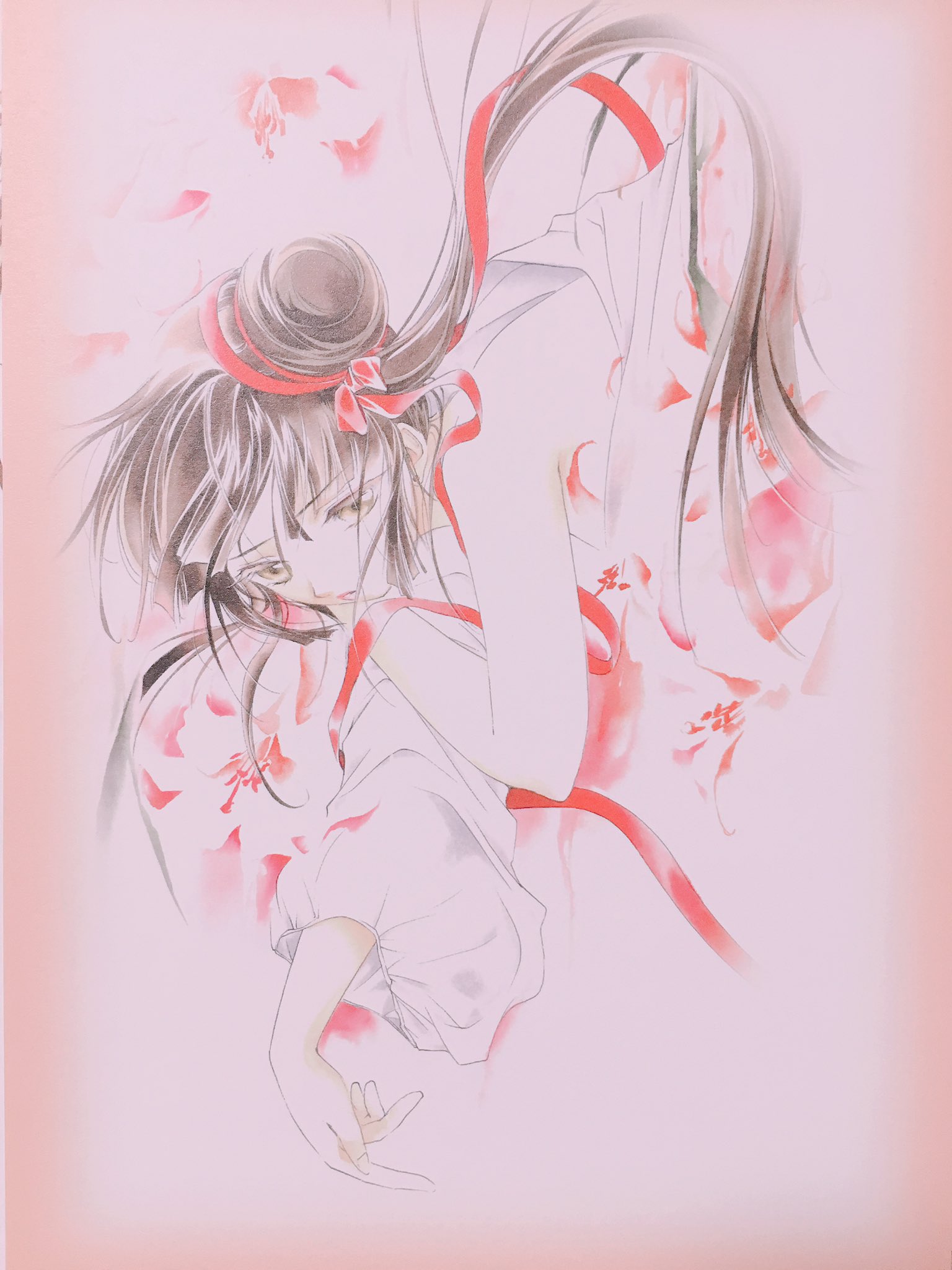 版画「赤の帷～吸血姫美夕～」