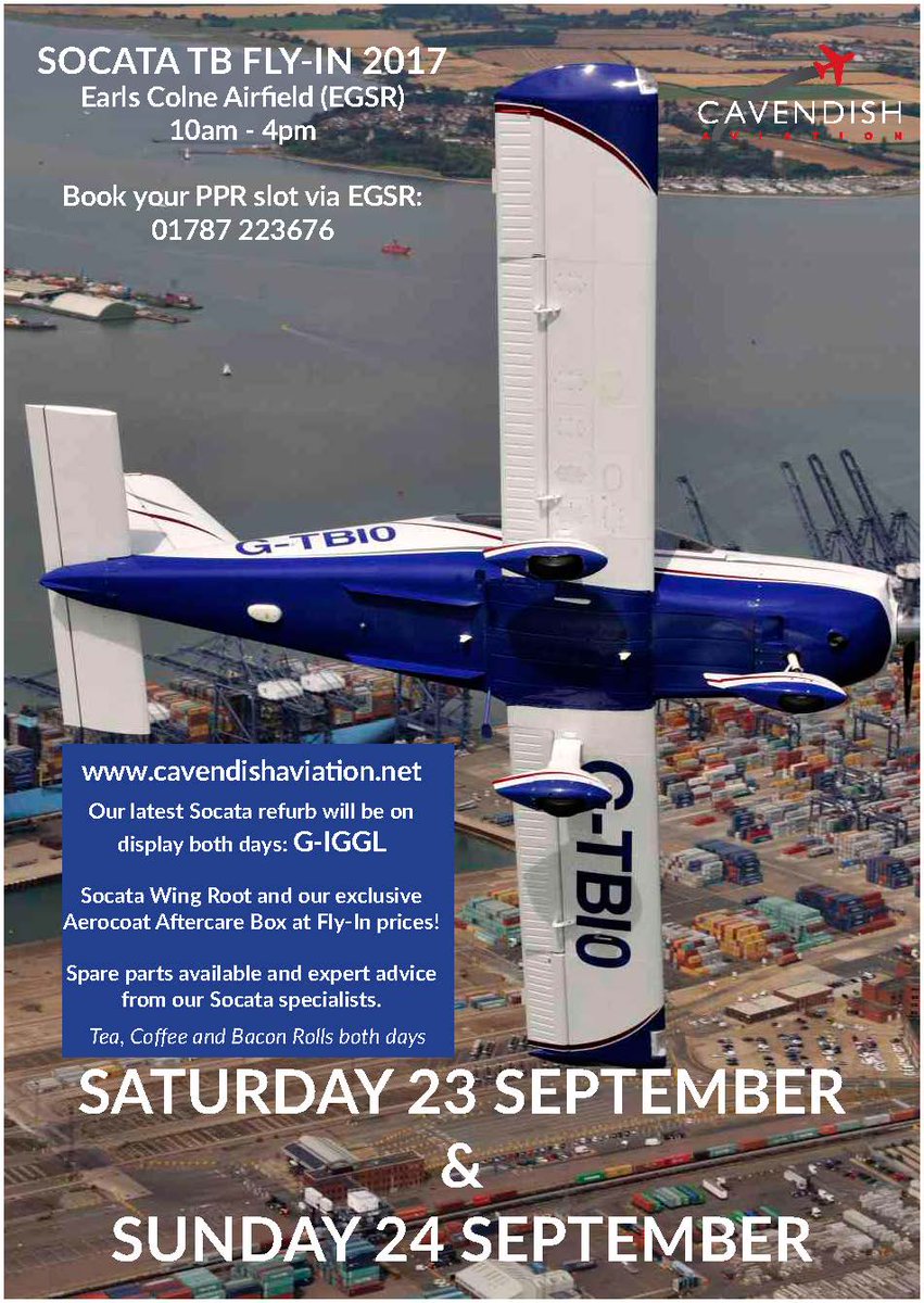 CavAviationUK's tweet photo. We've teamed up with @AlpiAviationUK to host a joint fly in at Earls Colne airfield on Sept 23/24, 10am-4pm! All welcome! #aviation #AvGeek https://t.co/M1G86oz1xy