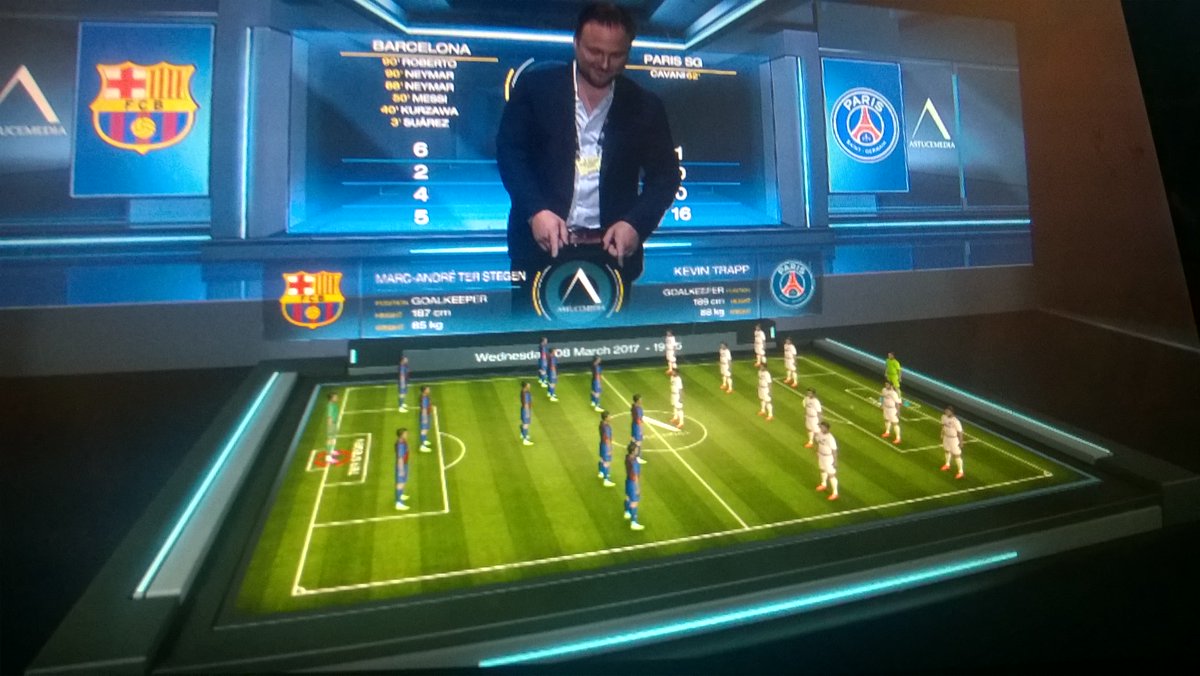 channelsculptor's tweet photo. Alex Leclerc shows off  some mind-blowing @Astucemedia interactive augmented reality at @vizrt #IBC2017 https://t.co/n7JIpBg9W8