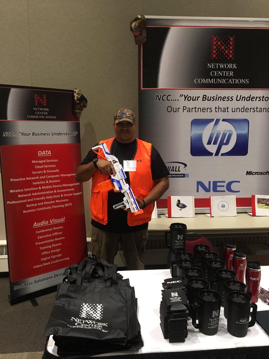 NCComm's tweet photo. #NDCONV17  Network Center Communications defending you against Network Threats and Cyber Terror Over 20 years!  We have your solution! https://t.co/uFZJIZRfqN