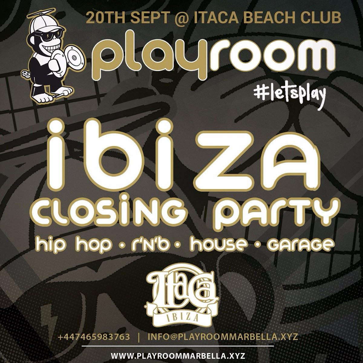 _Playroom's tweet image. This Wednesday it's our Ibiza Closing Party,one last summer hurrah the Playroom way!! Who's in ibiza for the #closingparties ?? 🐒