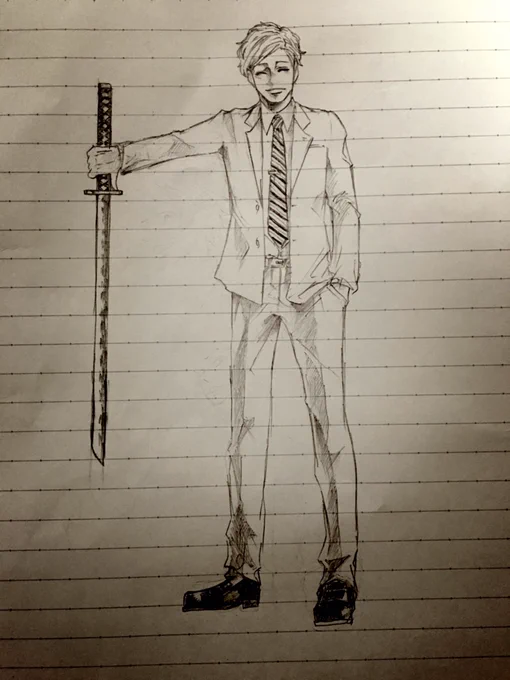 長刀リーマン
#落書き 