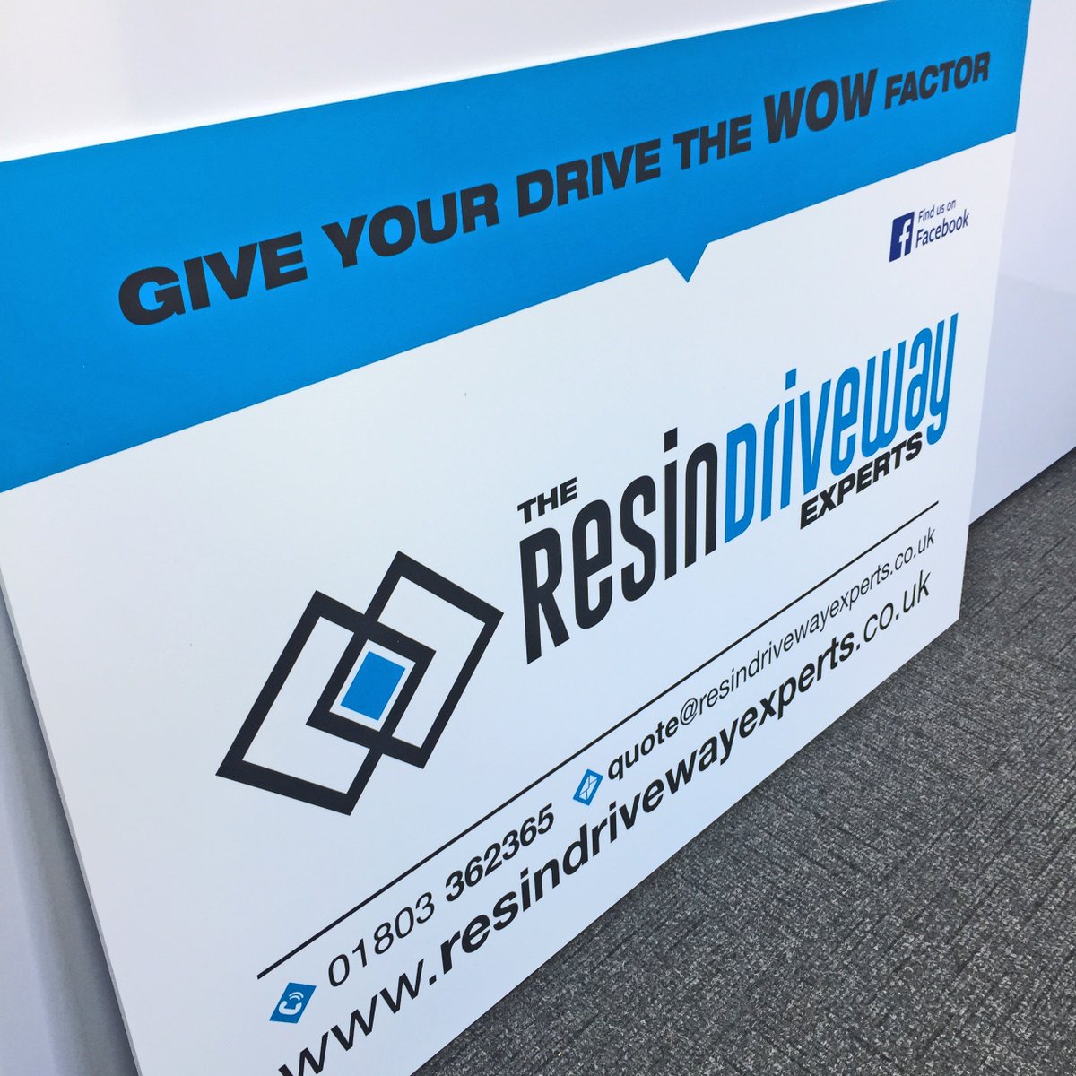 SlimDesignPrint's tweet image. New #siteboards for #The #Resin #Driveway #Experts Devon. Give your drive the 'wow' factor! #Designed and #printed by #Slim #Design